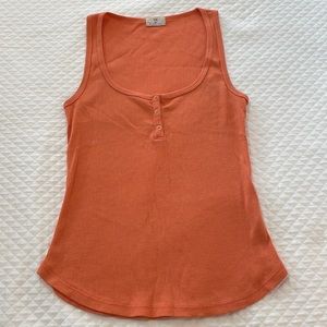 Anthropologie t.la clementine colored cotton tank top
